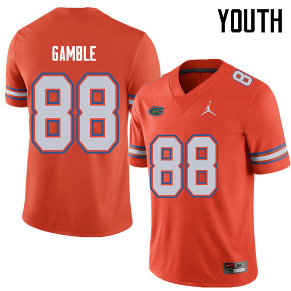 Jordan Brand Youth #88 Kemore Gamble Florida Gators College Football Jerseys Sale-Orange - Click Image to Close